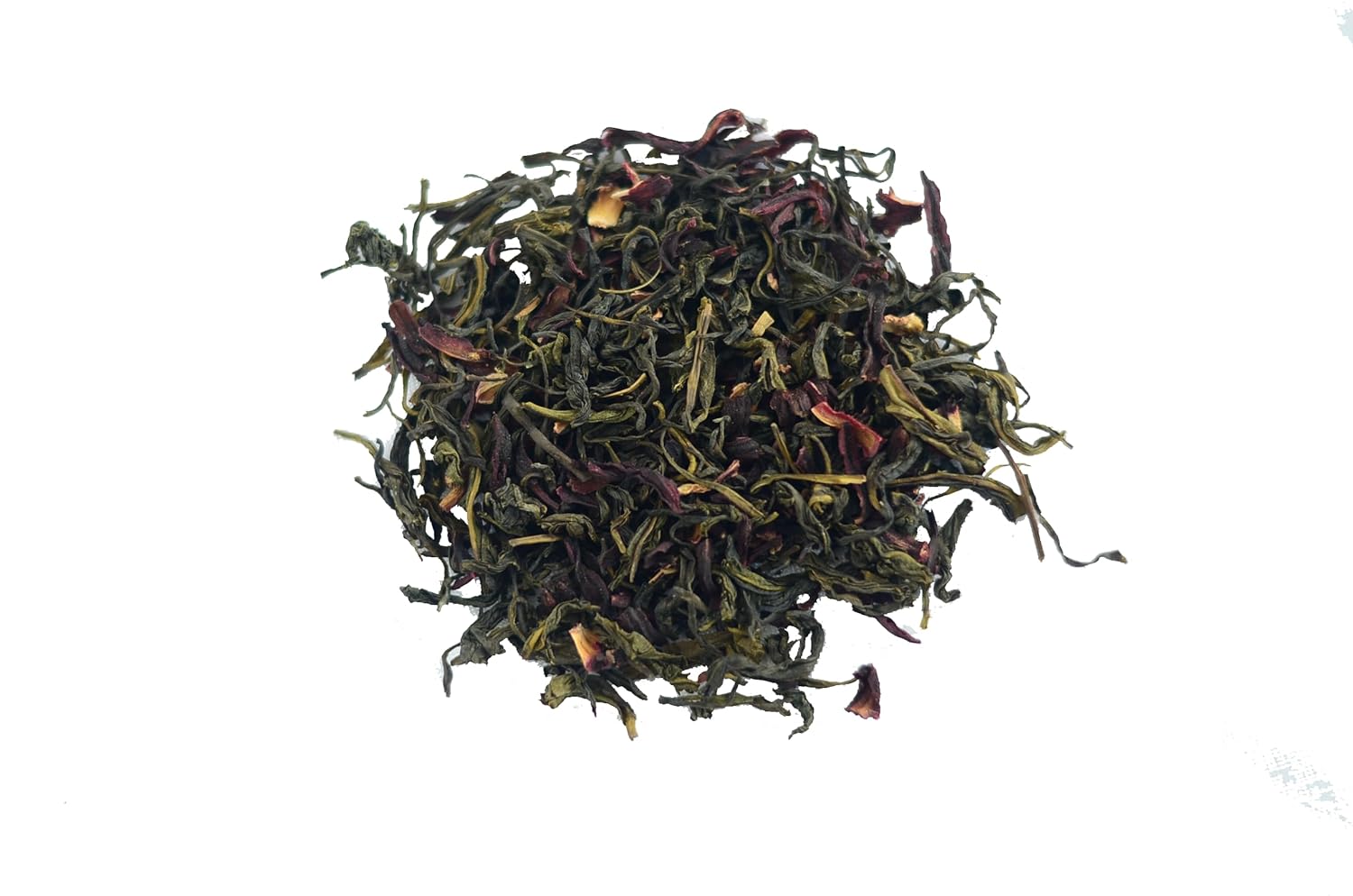 Brewed Leaf Natural and Fresh Hibiscus Green Tea - 100 gms